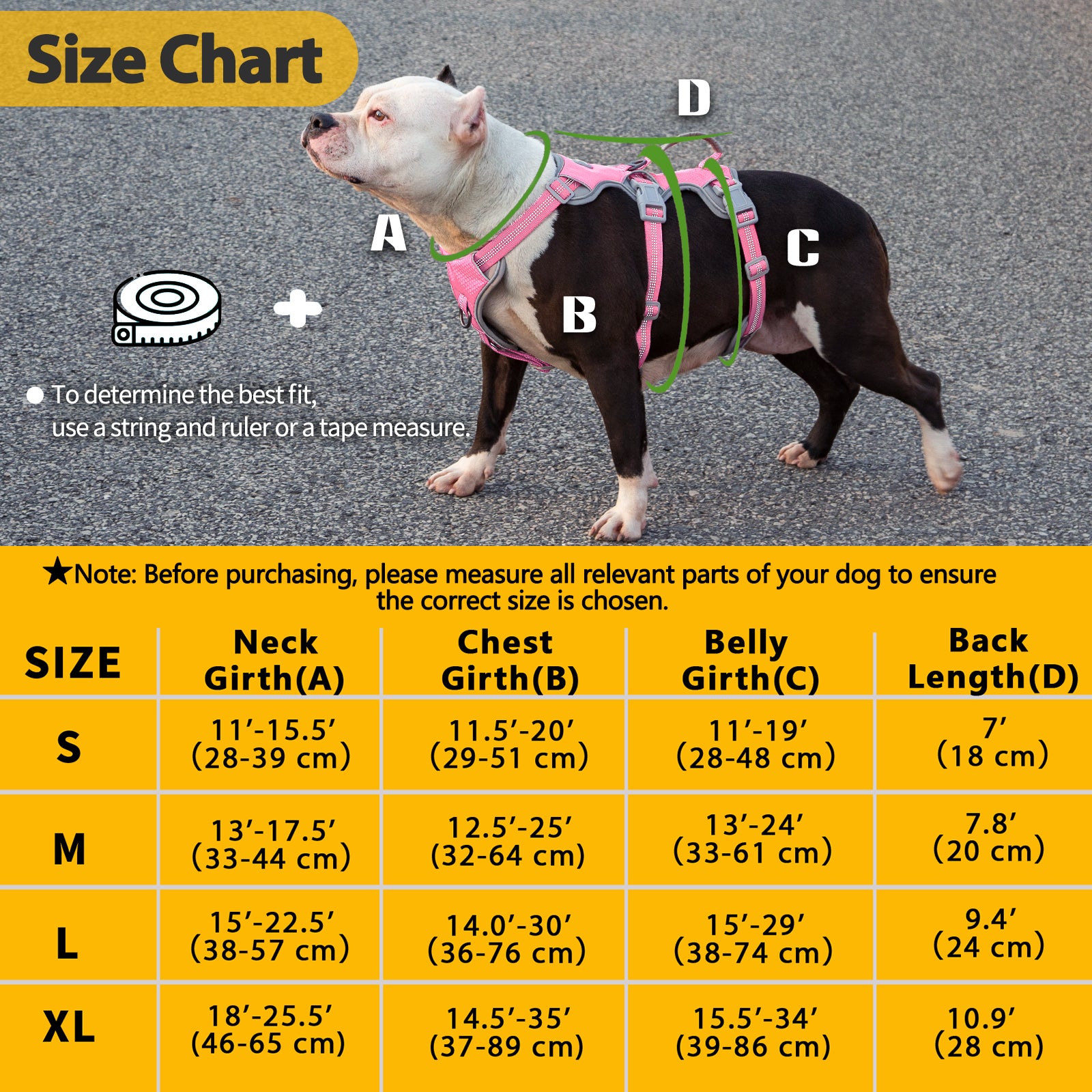 HalfGuardian Dustproof Pink dog harness coverage and fit details