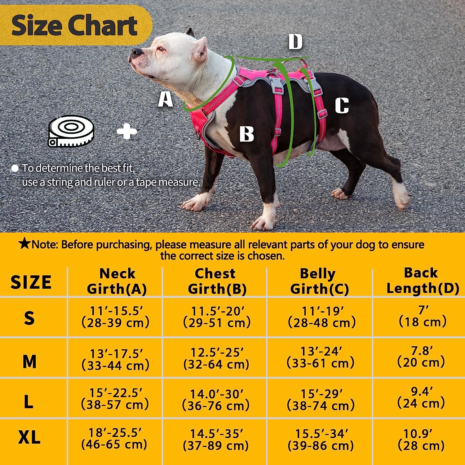 HalfGuardian Dustproof Rose Red dog harness coverage and fit details