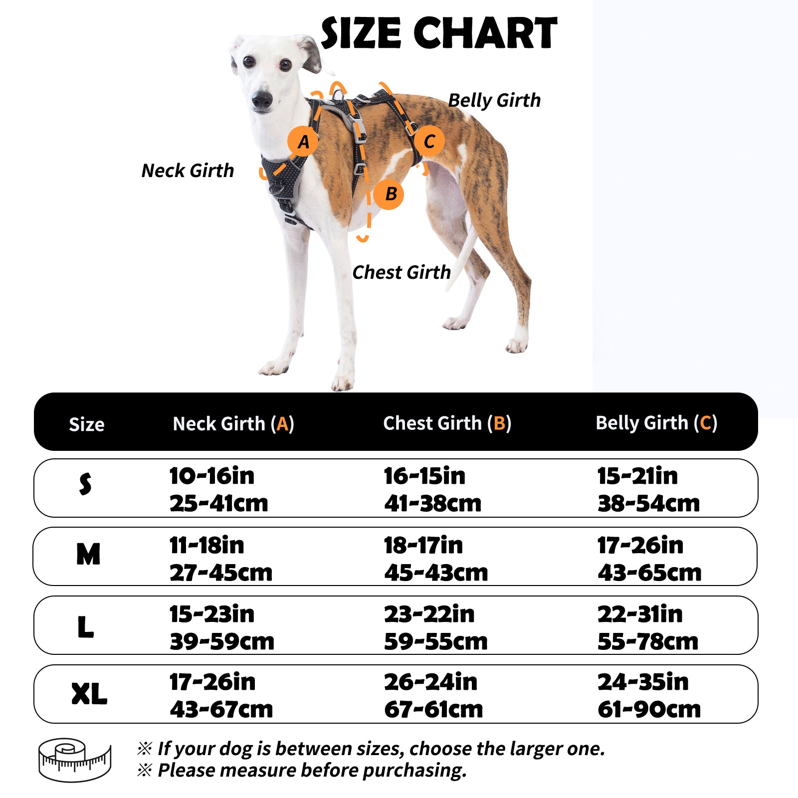 HalfGuardian™ Reflective Escape Proof Dog Harness | 2-in-1 H-Shape Design for Comfort & Control– Black