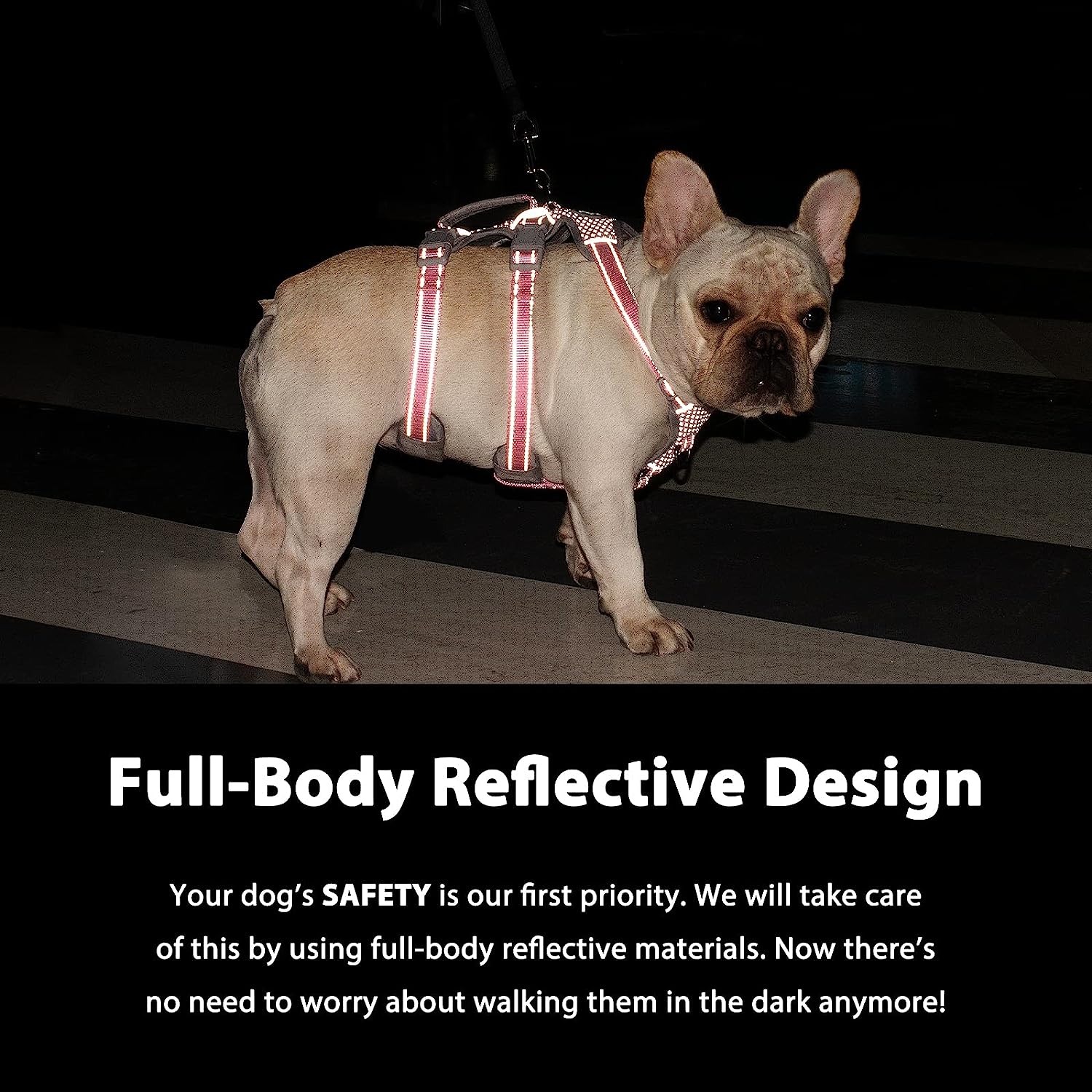 HalfGuardian™ Reflective Escape Proof Dog Harness Tech Blue