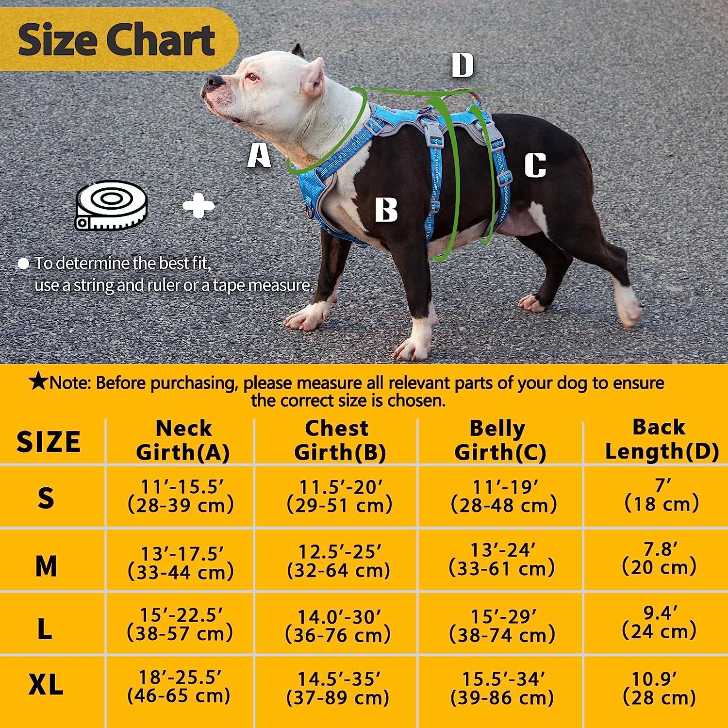 HalfGuardian™ Dustproof Escape Proof Dog Harness Blue