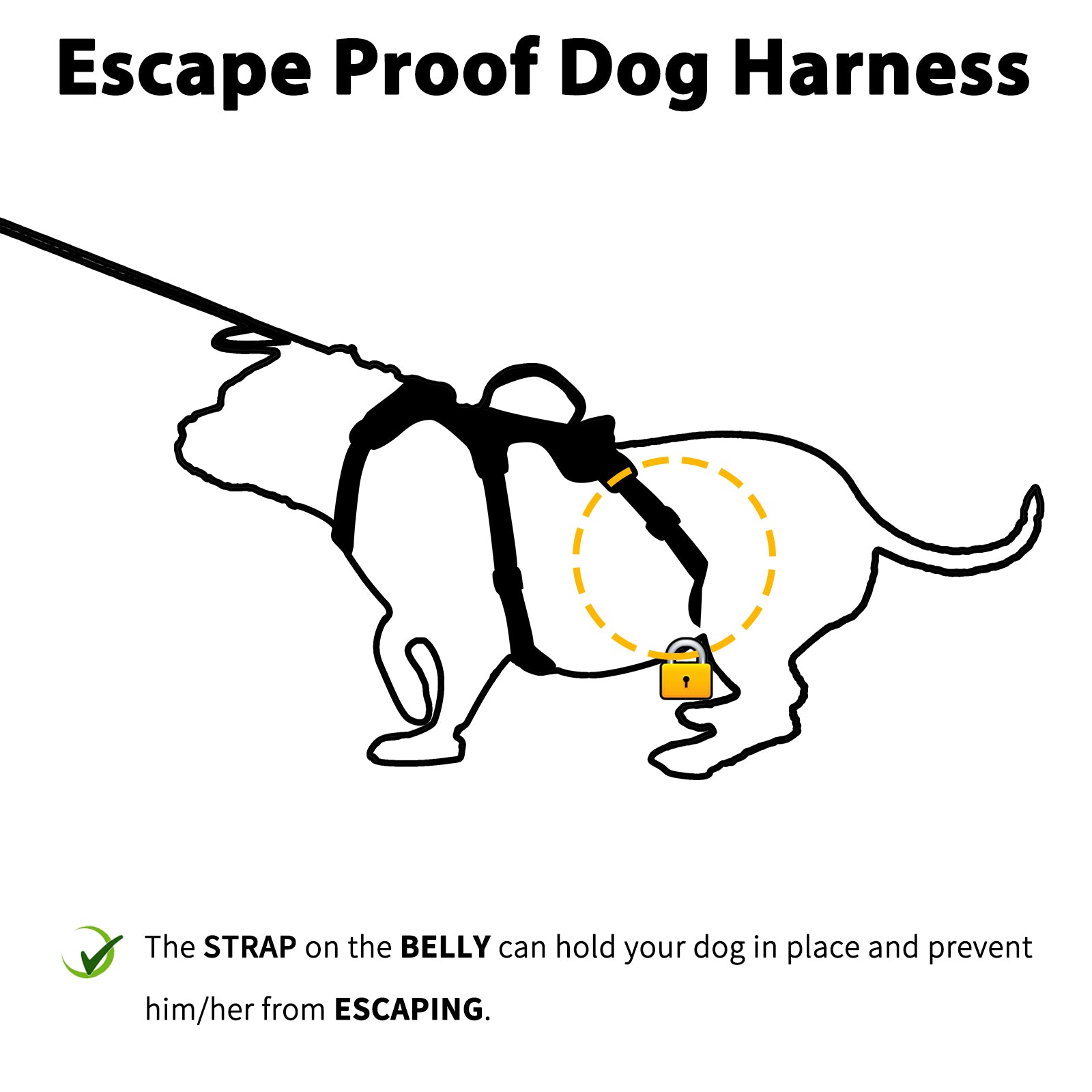 HalfGuardian™ Dustproof Escape Proof Dog Harness Red