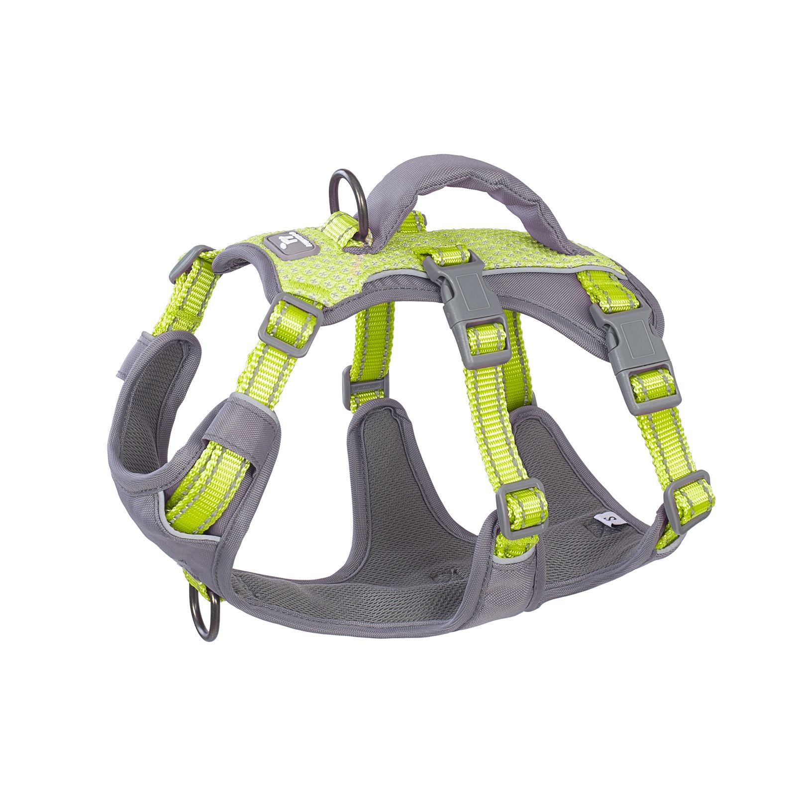 Bright Green AllShieldPro Reflective escape-resistant dog harness product image
