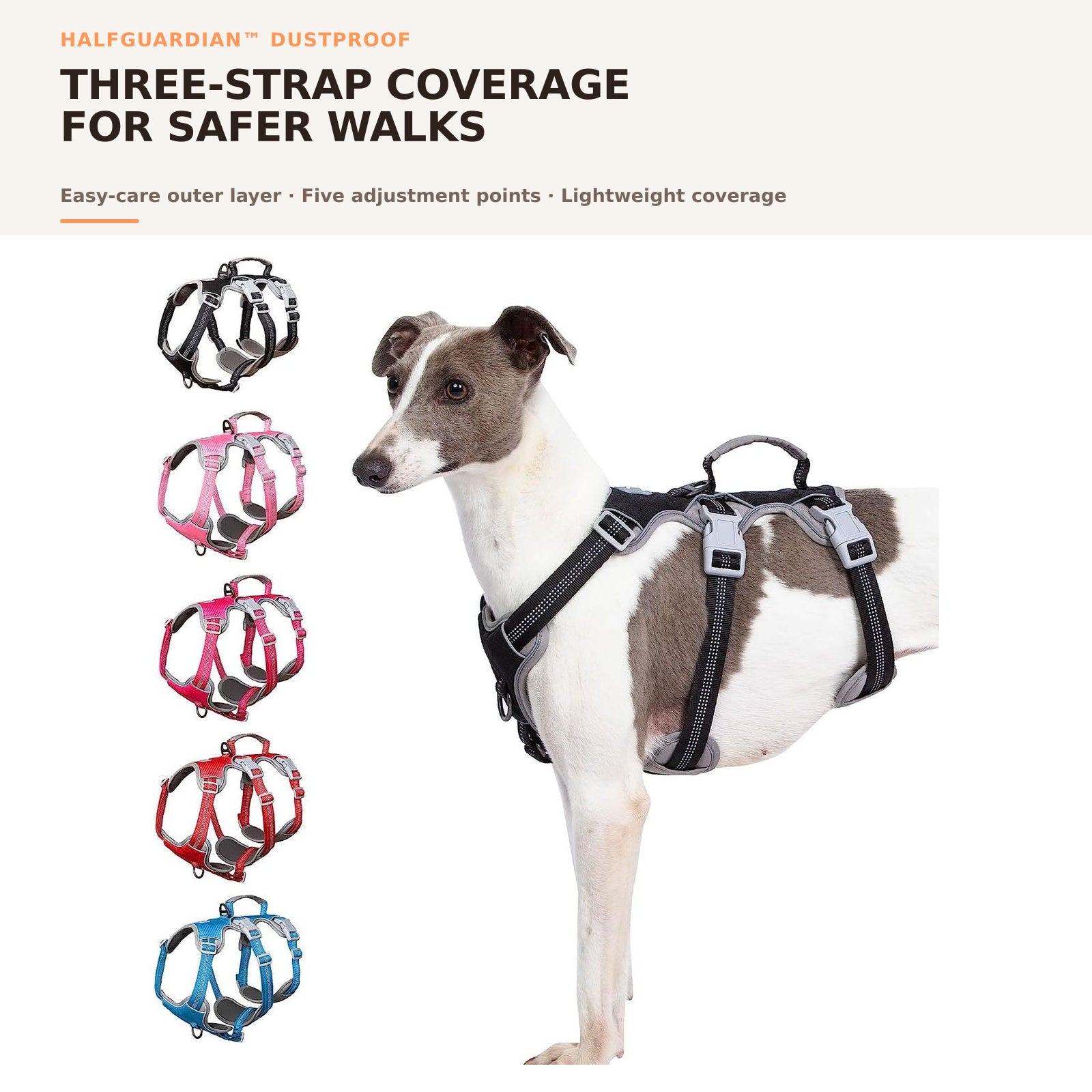HalfGuardian™ Dustproof Escape-Proof Dog Harness